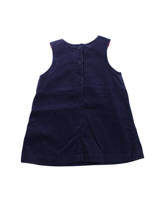 A Blue Overall Dresses from Boden in size 12-18M for girl. (Back View)