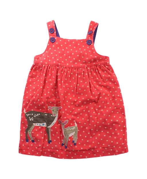 A Red Overall Dresses from Boden in size 12-18M for girl. (Front View)