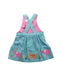 A Blue Overall Dresses from Jojo Maman Bébé in size 12-18M for girl. (Back View)