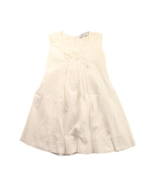 A White Sleeveless Dresses from Patrizia Pepe in size 2T for girl. (Front View)