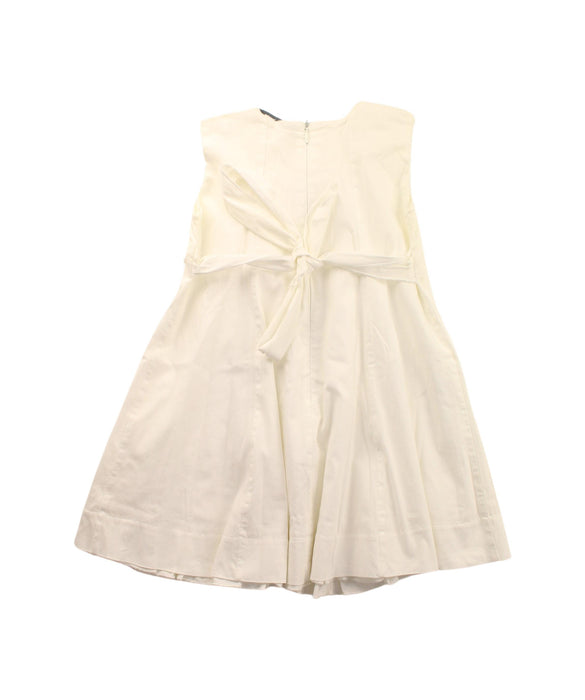 A White Sleeveless Dresses from Patrizia Pepe in size 2T for girl. (Back View)