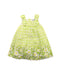 A Green Sleeveless Dresses from Mayoral in size 6-12M for girl. (Front View)