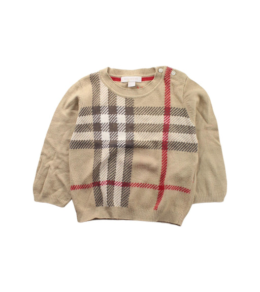 A Beige Knit Sweaters from Burberry in size 6-12M for boy. (Front View)