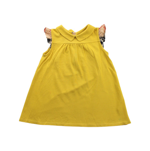 A Yellow Short Sleeve Dresses from Burberry in size 12-18M for girl. (Front View)