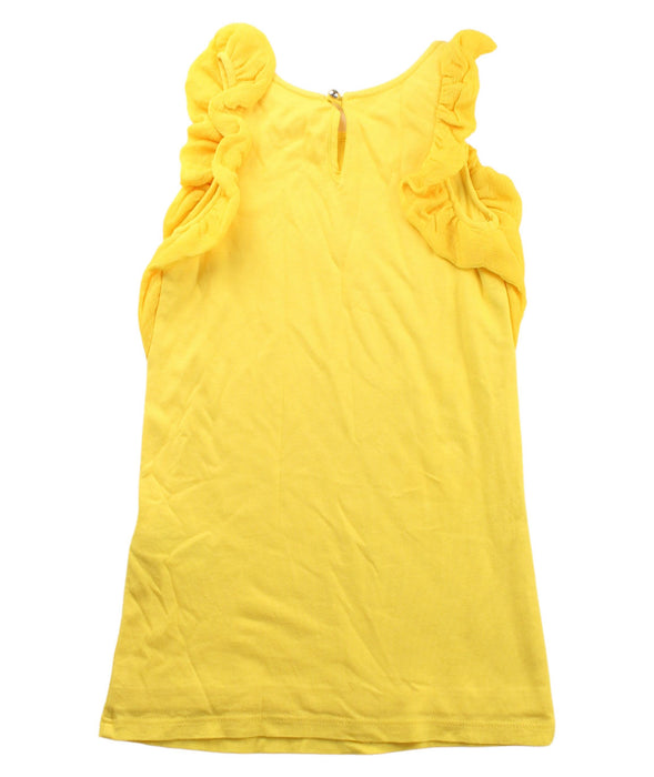 A Yellow Short Sleeve Dresses from Chloe in size 3T for girl. (Back View)
