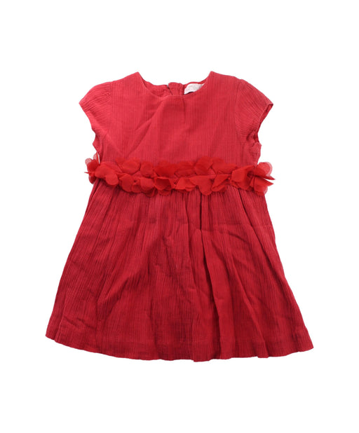 A Red Short Sleeve Dresses from Chateau de Sable in size 2T for girl. (Front View)
