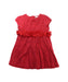 A Red Short Sleeve Dresses from Chateau de Sable in size 2T for girl. (Front View)