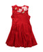 A Red Sleeveless Dresses from Nicholas & Bears in size 6-12M for girl. (Front View)