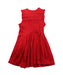 A Red Sleeveless Dresses from Nicholas & Bears in size 6-12M for girl. (Back View)
