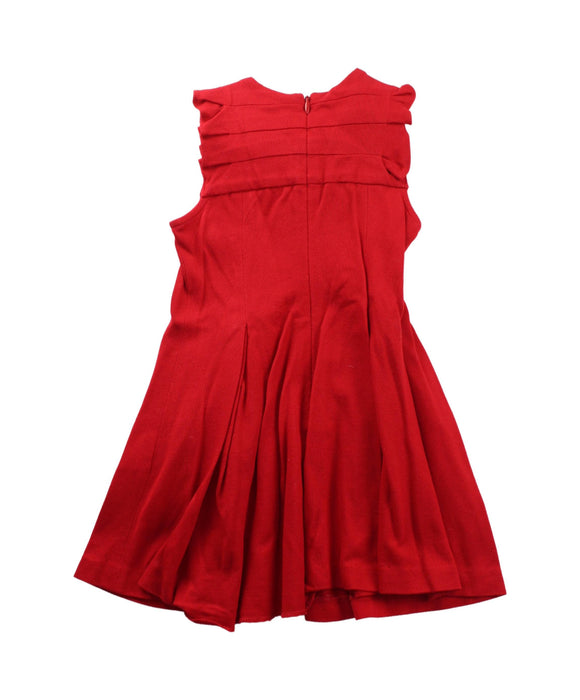 A Red Sleeveless Dresses from Nicholas & Bears in size 6-12M for girl. (Back View)