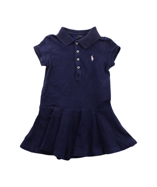 A Blue Short Sleeve Dresses from Polo Ralph Lauren in size 2T for girl. (Front View)