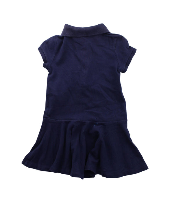 A Blue Short Sleeve Dresses from Polo Ralph Lauren in size 2T for girl. (Back View)
