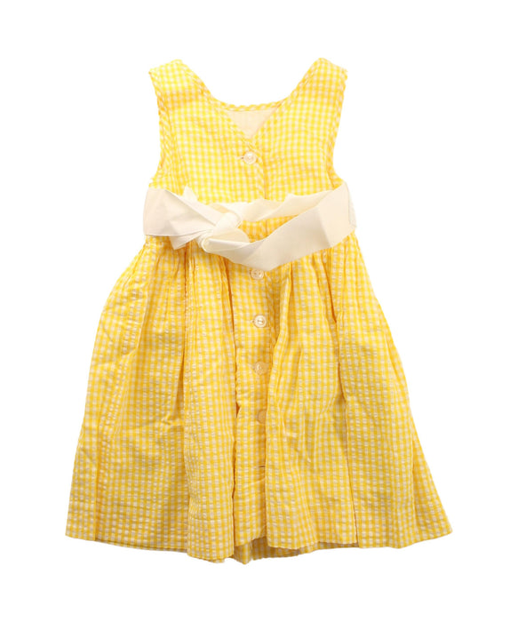 A White Sleeveless Dresses from Ralph Lauren in size 12-18M for girl. (Back View)