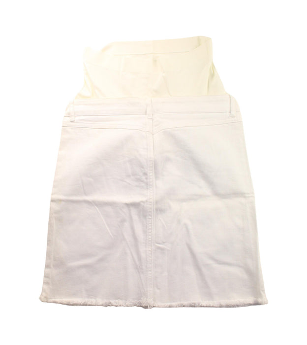 A White Short Skirts from Seraphine in size M for maternity. (Back View)