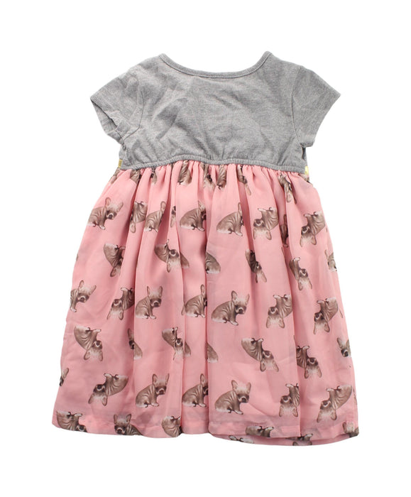 A Grey Short Sleeve Dresses from Blueberi Boulevard in size 2T for girl. (Back View)