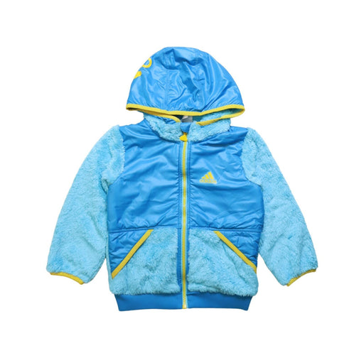 A Yellow Lightweight Jackets from Adidas in size 4T for boy. (Front View)