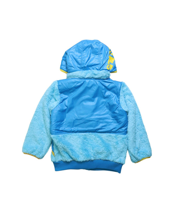 A Yellow Lightweight Jackets from Adidas in size 4T for boy. (Back View)