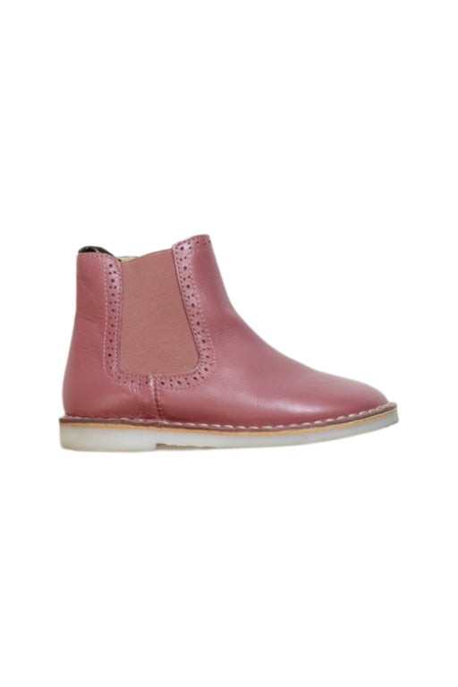 A Pink Casual Boots from Young Soles in size 5T for girl. (Front View)