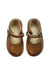 A Brown Flats from Young Soles in size 3T for girl. (Back View)