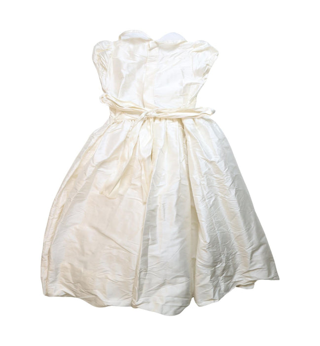A White Short Sleeve Dresses from Isabel Garreton in size 6T for girl. (Back View)