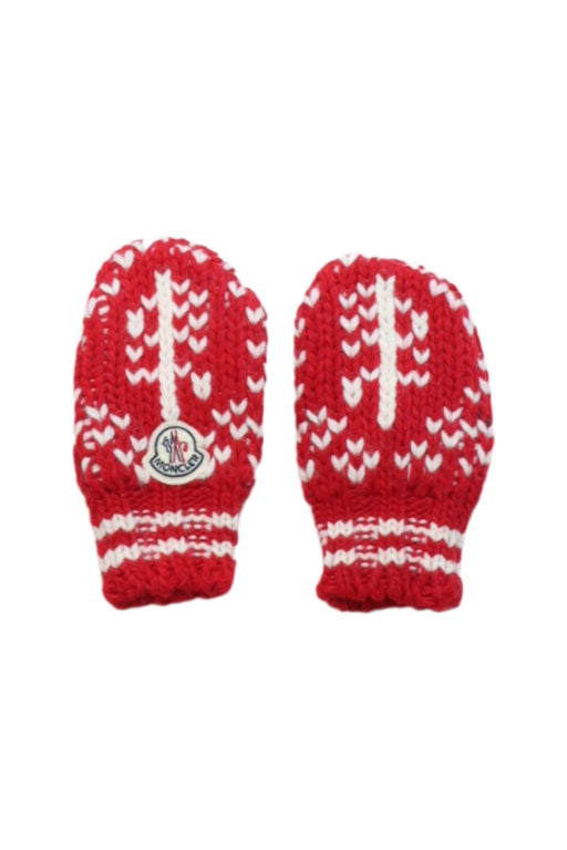 A Red Gloves & Mittens from Moncler in size O/S for neutral. (Front View)