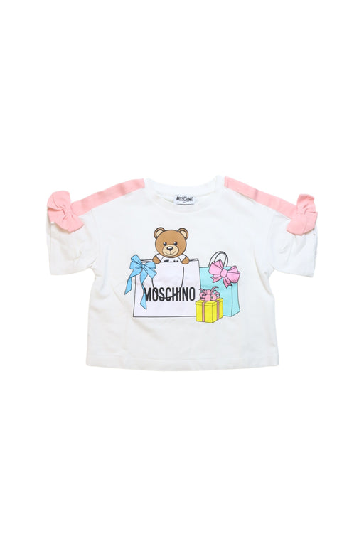 A Multicolour Short Sleeve T Shirts from Moschino in size 3T for girl. (Front View)