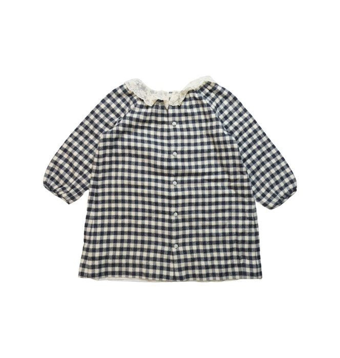 A Black Long Sleeve Dresses from Bonpoint in size 3T for girl. (Back View)