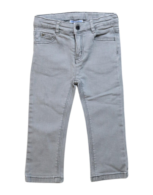A Grey Jeans from Jacadi in size 12-18M for boy. (Front View)