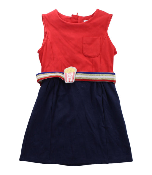 A Blue Sleeveless Dresses from Little Marc Jacobs in size 4T for girl. (Front View)