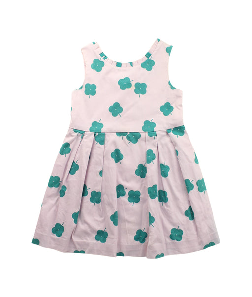A Green Sleeveless Dresses from Jacadi in size 3T for girl. (Front View)