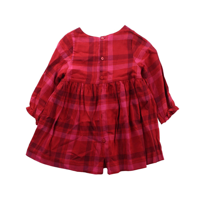 A Pink Long Sleeve Dresses from Jacadi in size 12-18M for girl. (Back View)