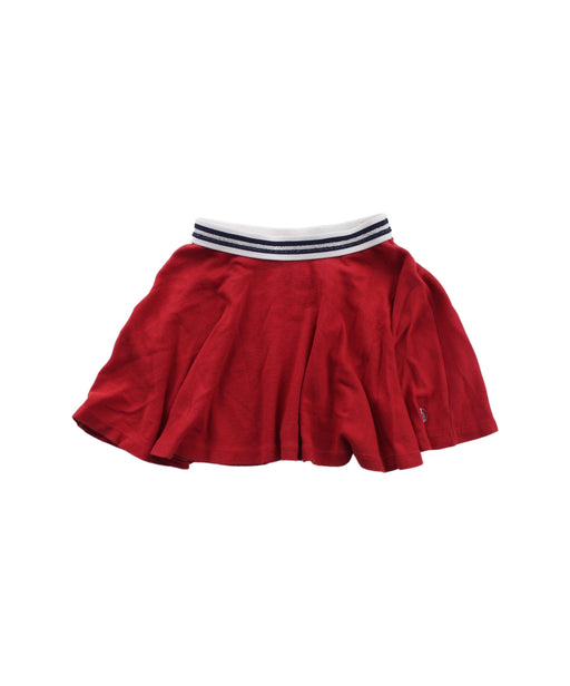 A Red Short Skirts from Petit Bateau in size 4T for girl. (Front View)
