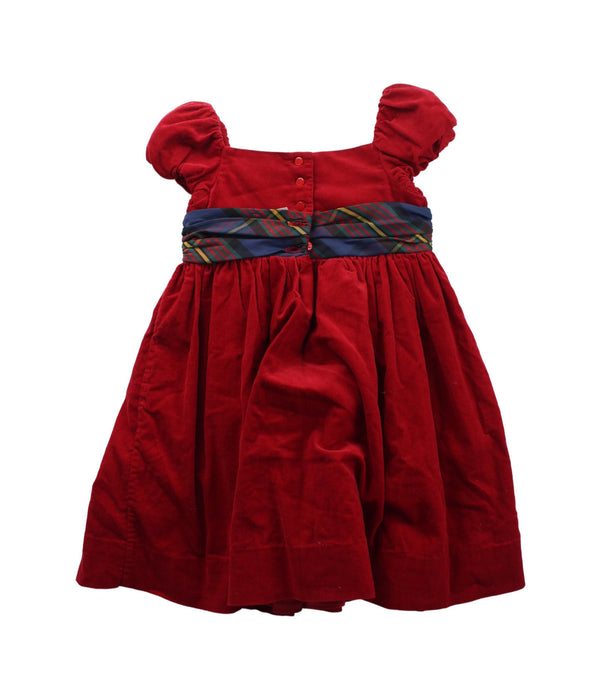 A Red Sleeveless Dresses from Ralph Lauren in size 12-18M for girl. (Back View)