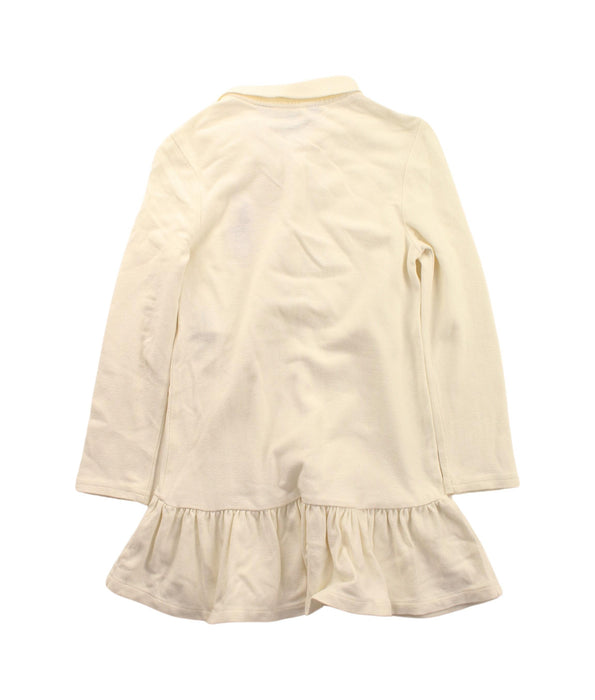 A White Long Sleeve Dresses from Polo Ralph Lauren in size 2T for girl. (Back View)