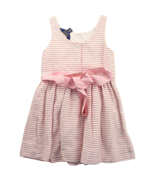 A White Sleeveless Dresses from Polo Ralph Lauren in size 3T for girl. (Back View)
