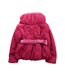 A Pink Lightweight Jackets from Monnalisa in size 4T for girl. (Back View)