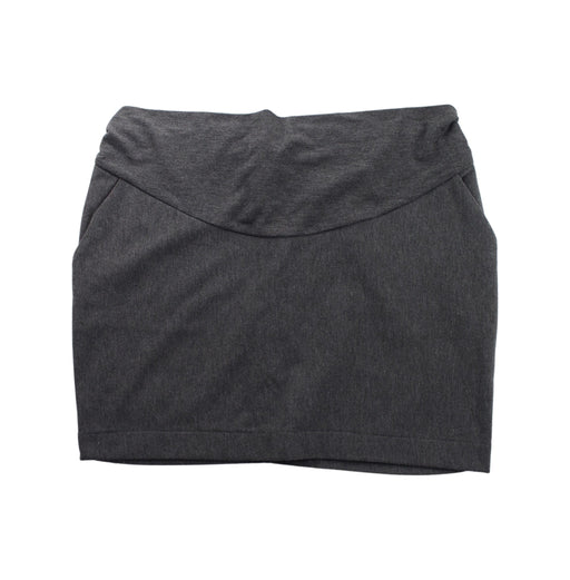 A Grey Short Skirts from Seraphine in size M for maternity. (Front View)