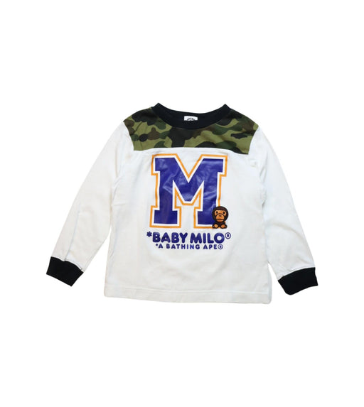 A Multicolour Long Sleeve T Shirts from BAPE KIDS in size 4T for boy. (Front View)