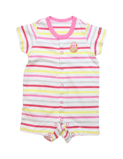 A Multicolour Short Sleeve Rompers from Miki House in size 3-6M for girl. (Front View)