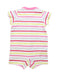 A Multicolour Short Sleeve Rompers from Miki House in size 3-6M for girl. (Back View)