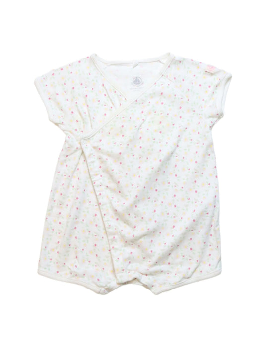 A Multicolour Short Sleeve Rompers from Petit Bateau in size 3-6M for girl. (Front View)