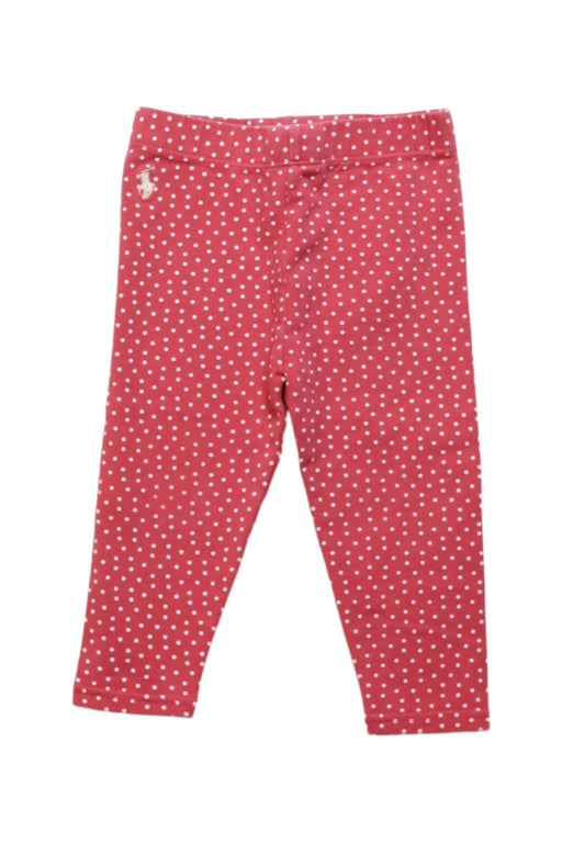A Pink Leggings from Ralph Lauren in size 6-12M for girl. (Front View)