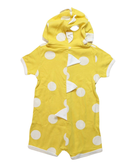 A Yellow Short Sleeve Rompers from Petit Bateau in size 6-12M for neutral. (Back View)