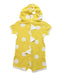 A Yellow Short Sleeve Rompers from Petit Bateau in size 6-12M for neutral. (Back View)