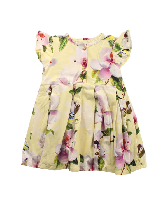 A Yellow Short Sleeve Dresses from Baker by Ted Baker in size 12-18M for girl. (Front View)