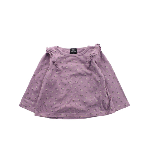 A Purple Long Sleeve Tops from Petit Bateau in size 2T for girl. (Front View)