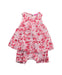 A Pink Sleeveless Rompers from Joules in size 12-18M for girl. (Front View)