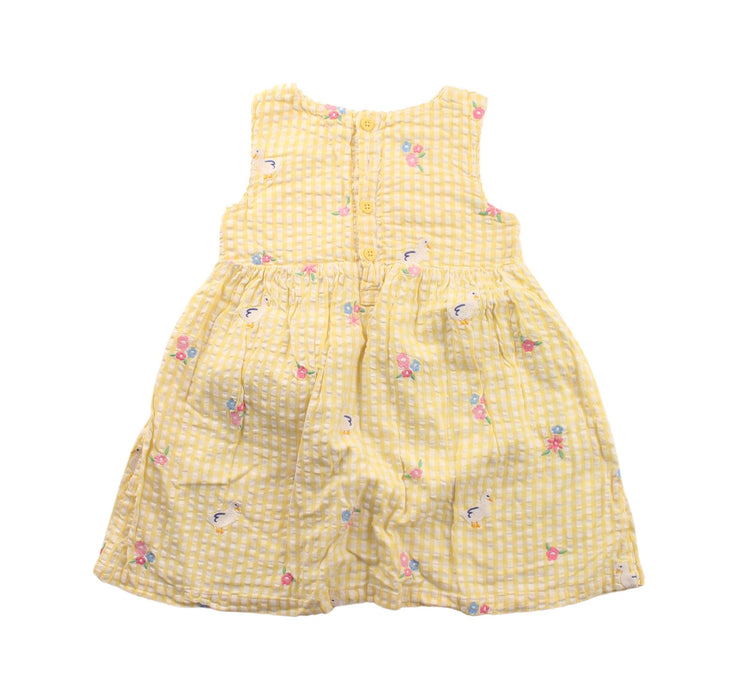 A White Sleeveless Dresses from Jojo Maman Bébé in size 12-18M for girl. (Back View)
