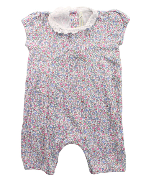 A White Short Sleeve Rompers from Jojo Maman Bébé in size 3-6M for girl. (Front View)