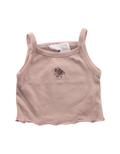 A Beige Sleeveless Tops from Jamie Kay in size 2T for girl. (Front View)